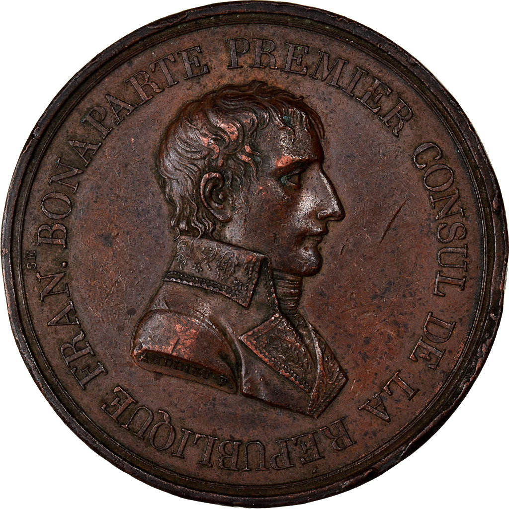 Frankreich, Medaille, Napoléon Bonaparte, Paix de Lunéville, History, 1801