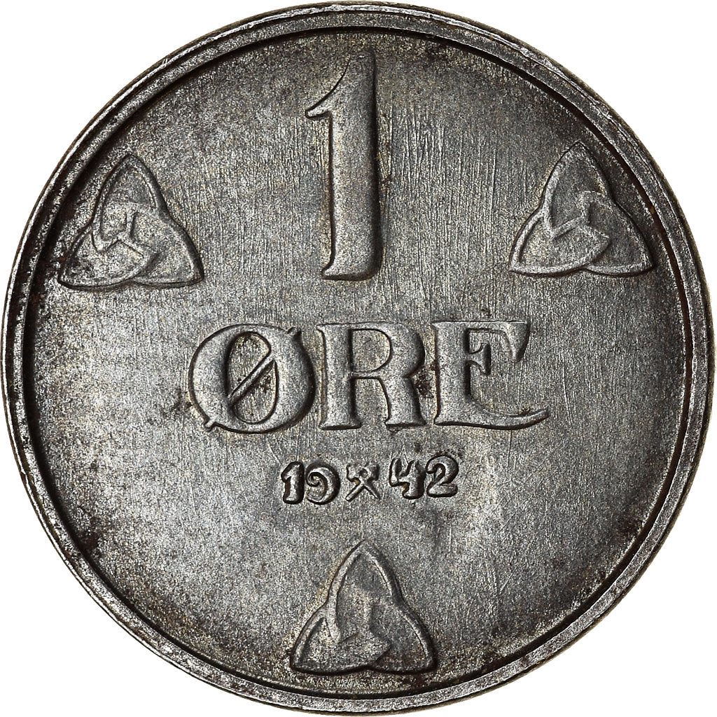 Monnaie, Norvège, Haakon VII, Ore, 1942, TTB, Iron, KM:387