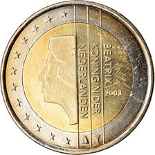 Holandia, 2 Euro, 2003, Utrecht, AU(55-58), Bimetaliczny, KM:241