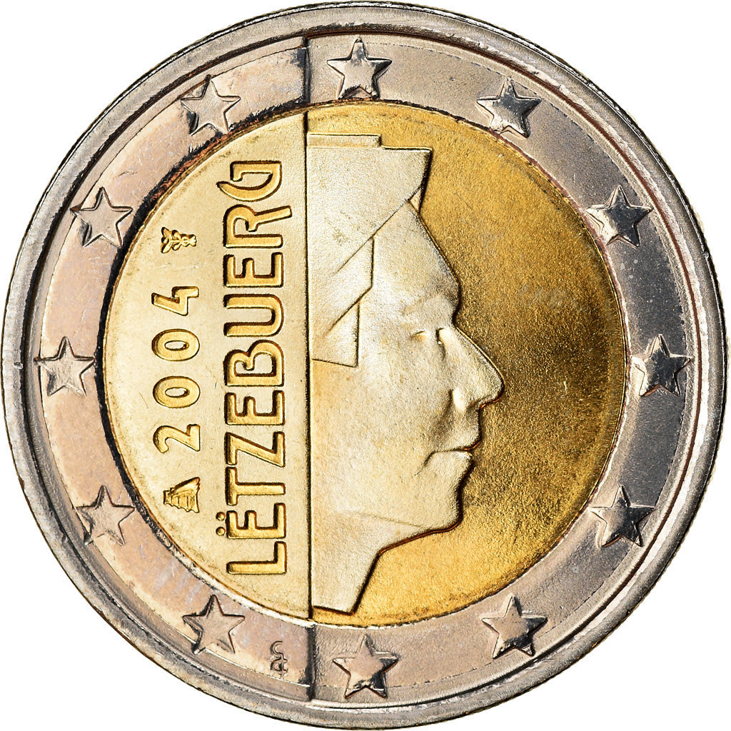 Luxembourg, 2 Euro, 2004, MS(63), Bi-Metallic, KM:82