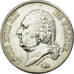 Moneta, Francia, Louis XVIII, Louis XVIII, 5 Francs, 1822, Paris, BB+, Argento