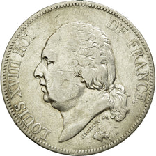 Moneta, Francia, Louis XVIII, Louis XVIII, 5 Francs, 1822, Lille, BB, Argento