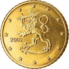 Finlandia, 50 Euro Cent, 2002, SPL, Ottone, KM:103