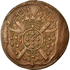 Coin, FRENCH STATES, LILLE, 20 Sols, 1708, Lille, EF(40-45), Copper, KM:7