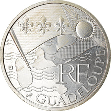Francia, 10 Euro, Guadeloupe, 2010, SC, Plata, KM:1655