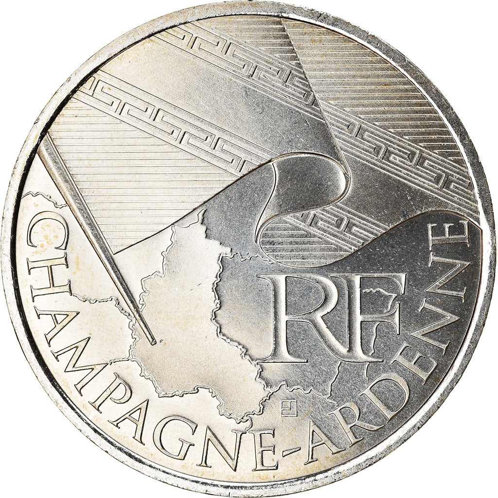 France, 10 Euro, Champagne-Ardenne, 2010, SPL, Argent, KM:1651