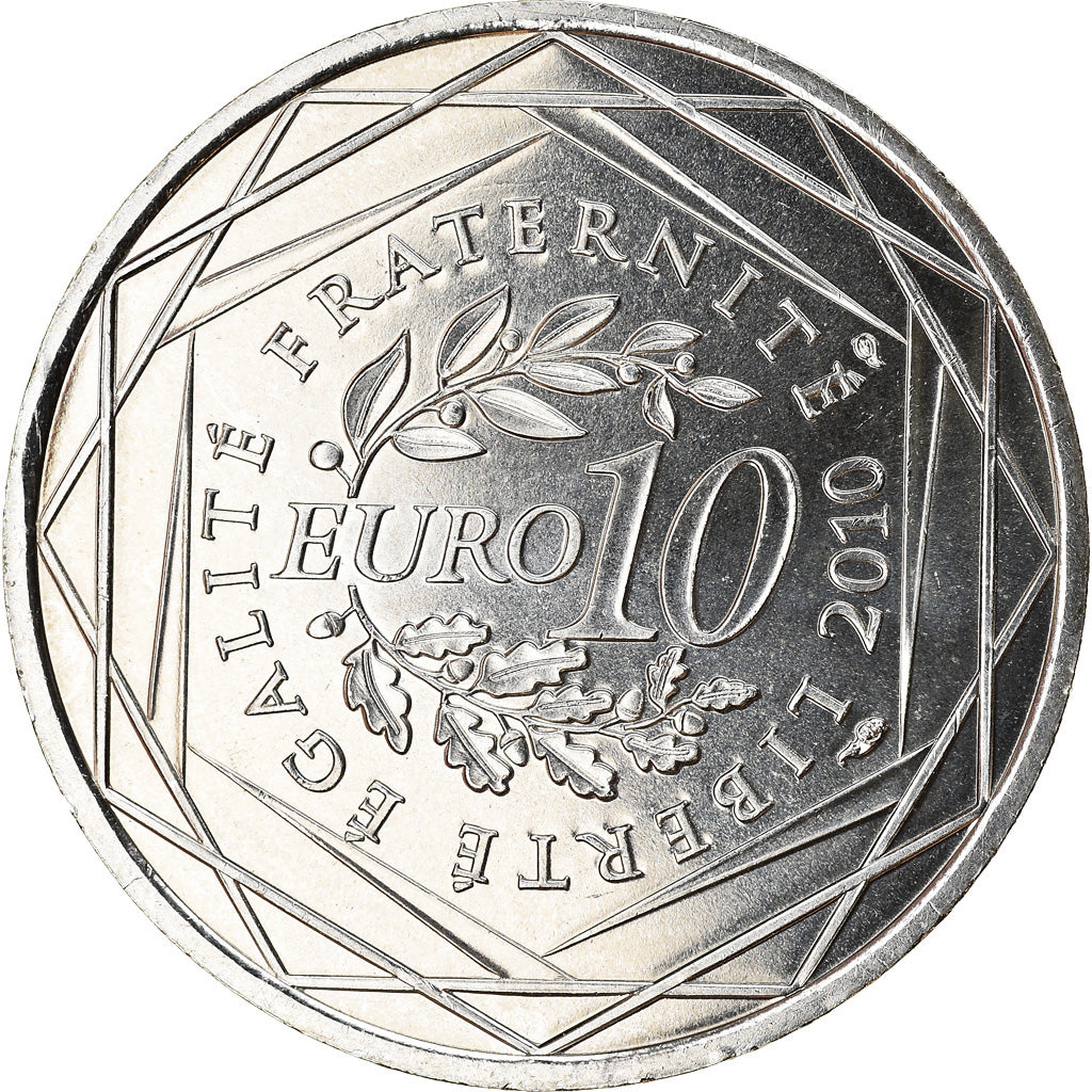 France, 10 Euro, Champagne-Ardenne, 2010, SPL, Argent, KM:1651