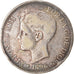 Moneta, Spagna, Alfonso XIII, 5 Pesetas, 1896, Valencia, MB, Argento, KM:707