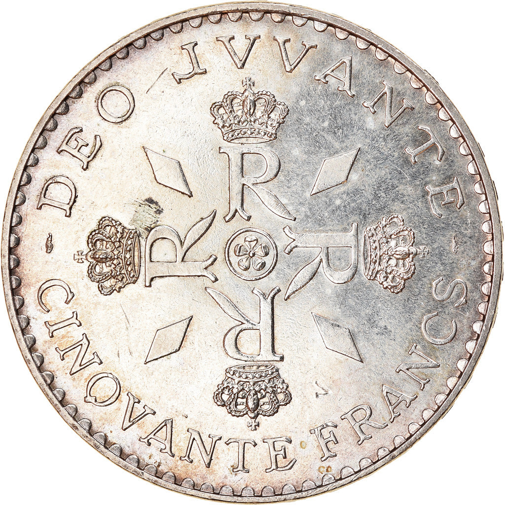Monnaie, Monaco, Rainier III, 50 Francs, 1974, SUP, Argent, Gadoury:MC162