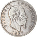 Moneda, Italia, Vittorio Emanuele II, 5 Lire, 1871, Milan, BC+, Plata, KM:8.3