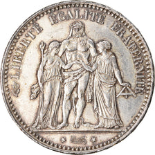 Monnaie, France, Hercule, 5 Francs, 1875, Paris, TTB, Argent, Gadoury:745a