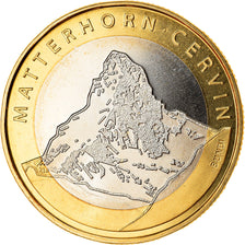 Münze, Schweiz, Matterhorn, Cervin, 10 Francs, 2004, Bern, UNZ, Bi-Metallic