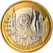 Münze, Schweiz, Gansabhauet, 10 Francs, 2014, Bern, UNZ, Bi-Metallic