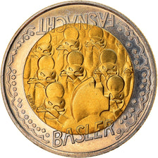Monnaie, Suisse, Carnaval de Bâle, 5 Francs, 2000, Bern, SPL, Bi-Metallic