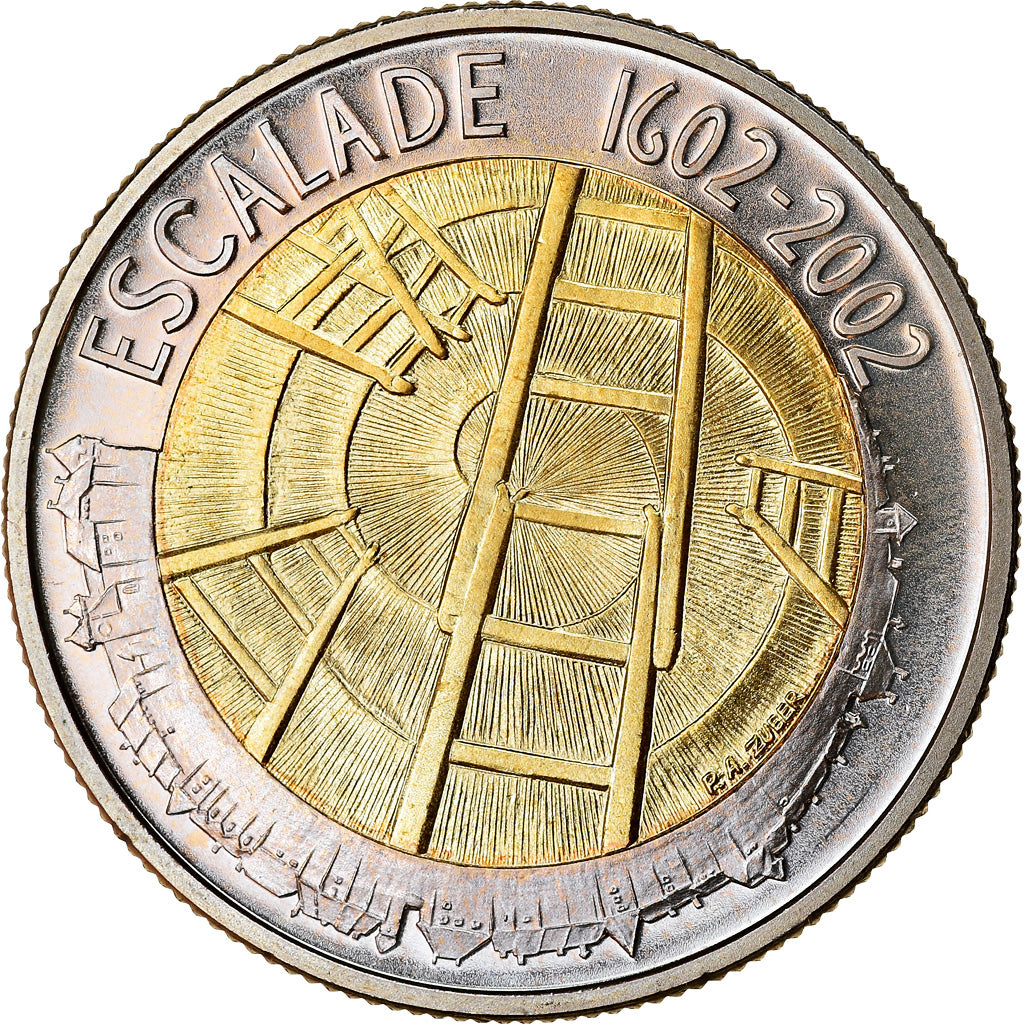 Moneta, Svizzera, Escalade, 5 Francs, 2002, Bern, SPL, Bi-metallico