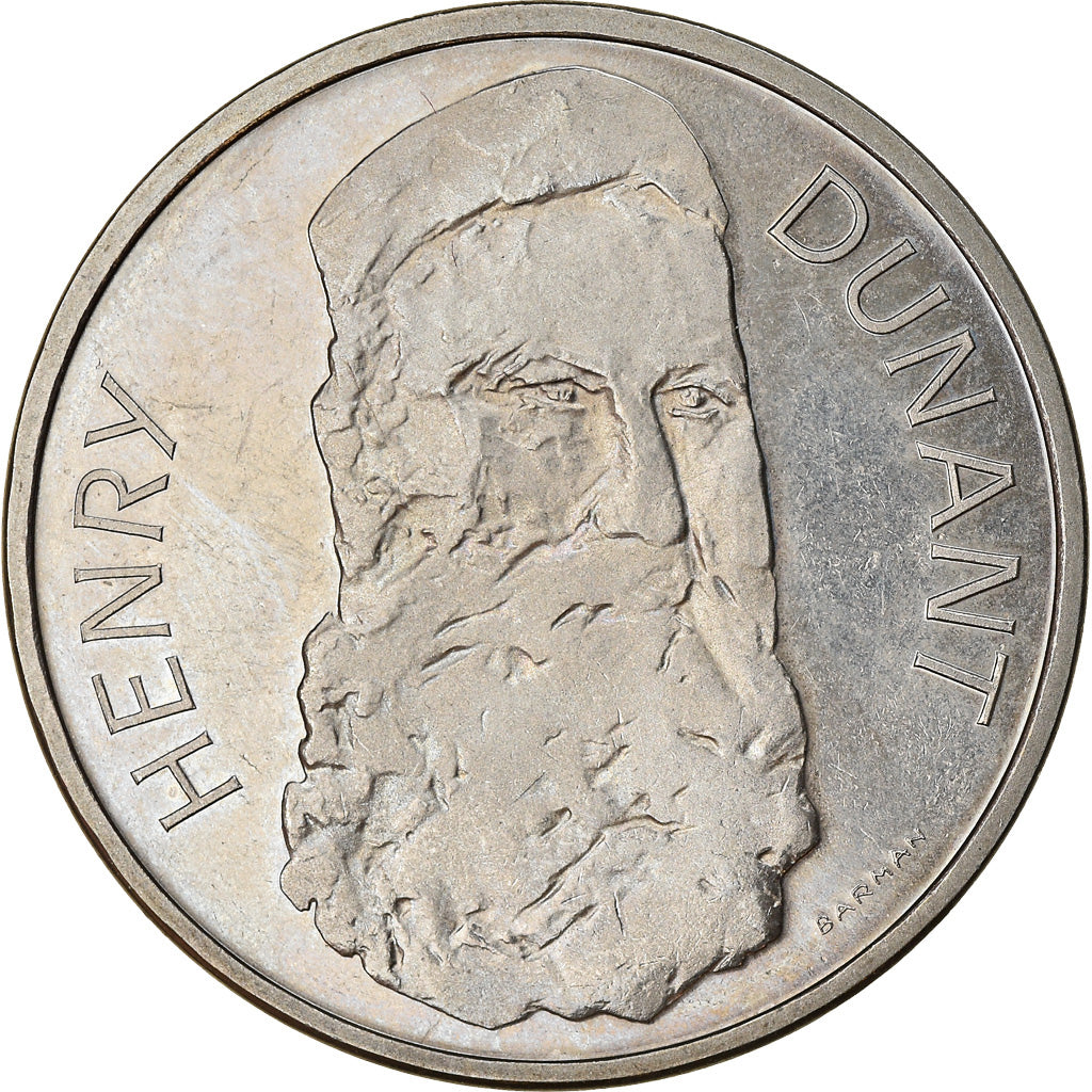 Moneta, Svizzera, Henry Dunant, 5 Francs, 1978, SPL, Rame-nichel