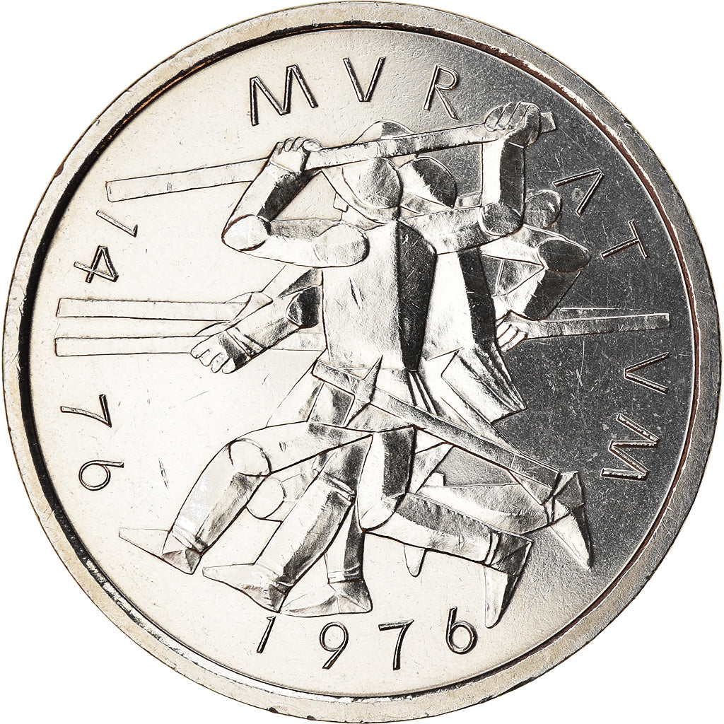 Moneda, Suiza, Bataille de Morat, 5 Francs, 1976, SC, Cobre - níquel