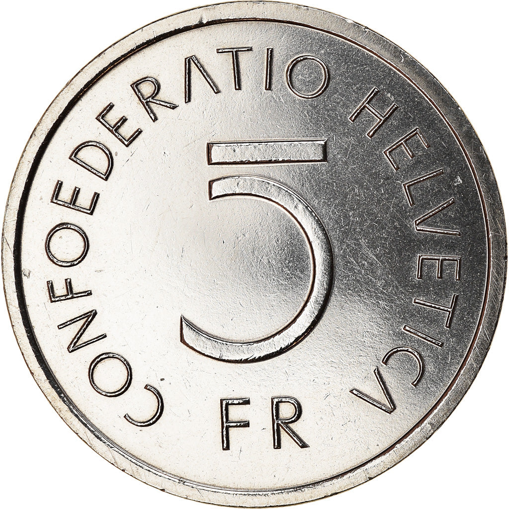 Moneda, Suiza, Bataille de Morat, 5 Francs, 1976, SC, Cobre - níquel