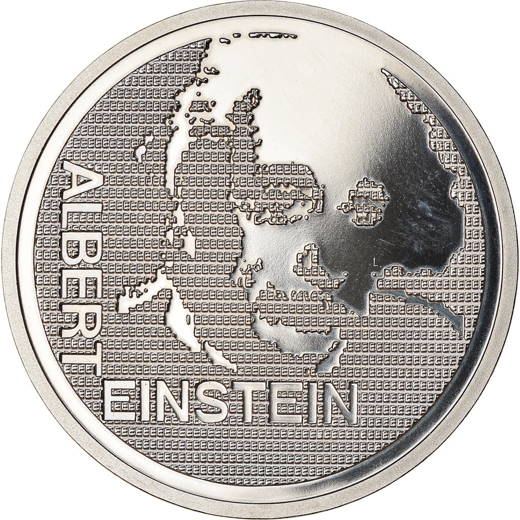 Moneta, Szwajcaria, Albert Einstein, 5 Francs, 1979, MS(63), Miedź-Nikiel