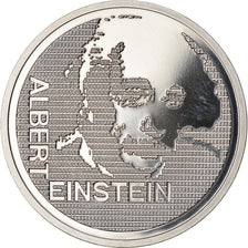 Moneta, Szwajcaria, Albert Einstein, 5 Francs, 1979, MS(63), Miedź-Nikiel
