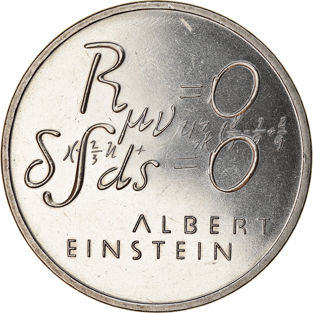 Münze, Schweiz, A. Einstein, 5 Francs, 1979, UNZ, Copper-nickel