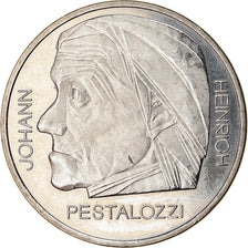 Coin, Switzerland, Johann Pestalozzi, 5 Francs, 1977, MS(63), Copper-nickel