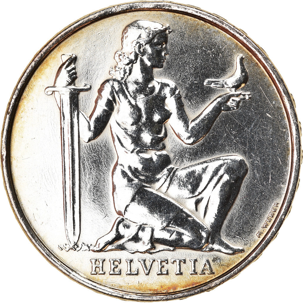 Moneta, Svizzera, Fondation de la confédération, 5 Francs, 1936, SPL