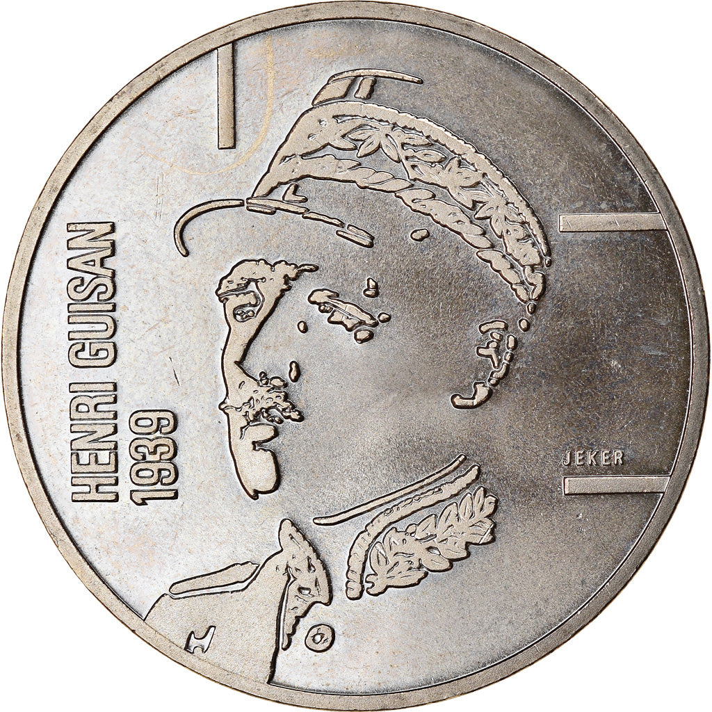 Coin, Switzerland, Général Guisan, 5 Francs, 1989, MS(63), Copper-nickel