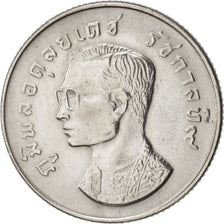 THAILAND, Baht, 1974, KM #100, AU(55-58), Copper-Nickel, 25, 7.07