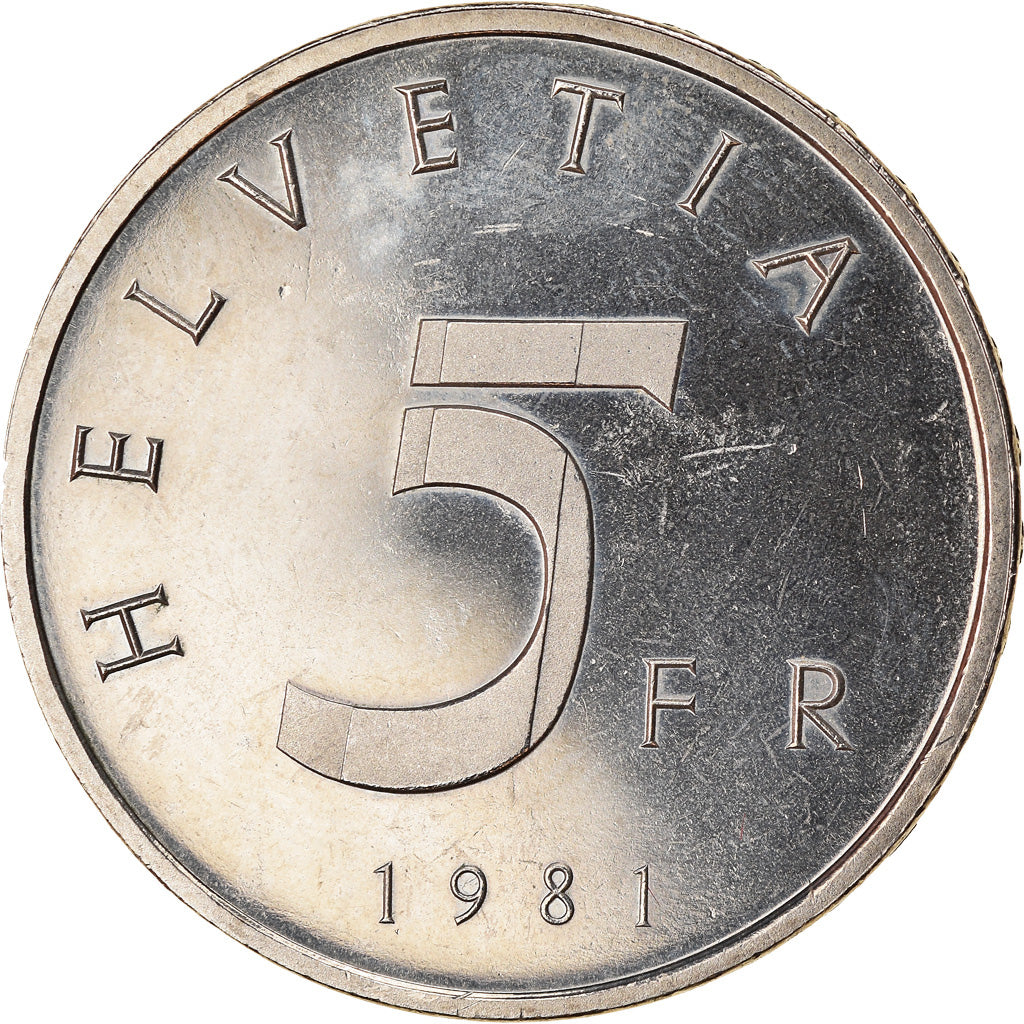 Monnaie, Suisse, Convention de Stans, 5 Francs, 1981, SPL, Copper-nickel