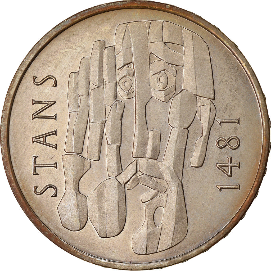 Moneta, Svizzera, Convention de Stans, 5 Francs, 1981, SPL, Rame-nichel