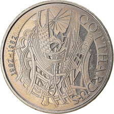 Moneda, Suiza, Train de Gotthard, 5 Francs, 1982, SC, Cobre - níquel