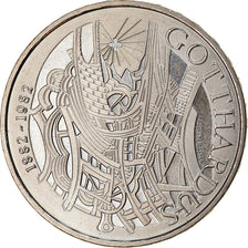 Coin, Switzerland, Train de Gotthard, 5 Francs, 1982, MS(63), Copper-nickel