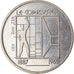 Monnaie, Suisse, Le Corbusier, 5 Francs, 1987, SPL, Copper-nickel