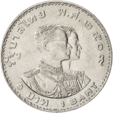 THAILAND, Baht, 1966, KM #87, AU(55-58), Copper-Nickel, 26.9, 7.56