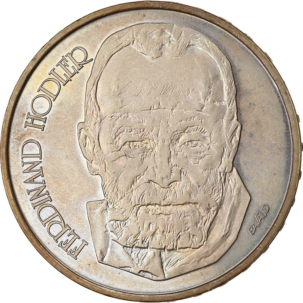 Moneta, Svizzera, Ferdinand Hodler, 5 Francs, 1980, SPL, Rame-nichel
