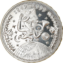 Münze, Schweiz, 150 ans de la Poste, 20 Francs, 1999, UNZ, Silber