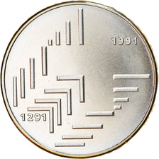 Münze, Schweiz, 700 ans de la Confédération, 20 Francs, 1991, UNZ, Silber