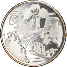 Moneta, Svizzera, Géant Gargantua, 20 Francs, 1996, Proof, SPL, Argento