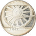 Münze, Schweiz, 150 ans rail suisse, 20 Francs, 1997, Proof, UNZ, Silber