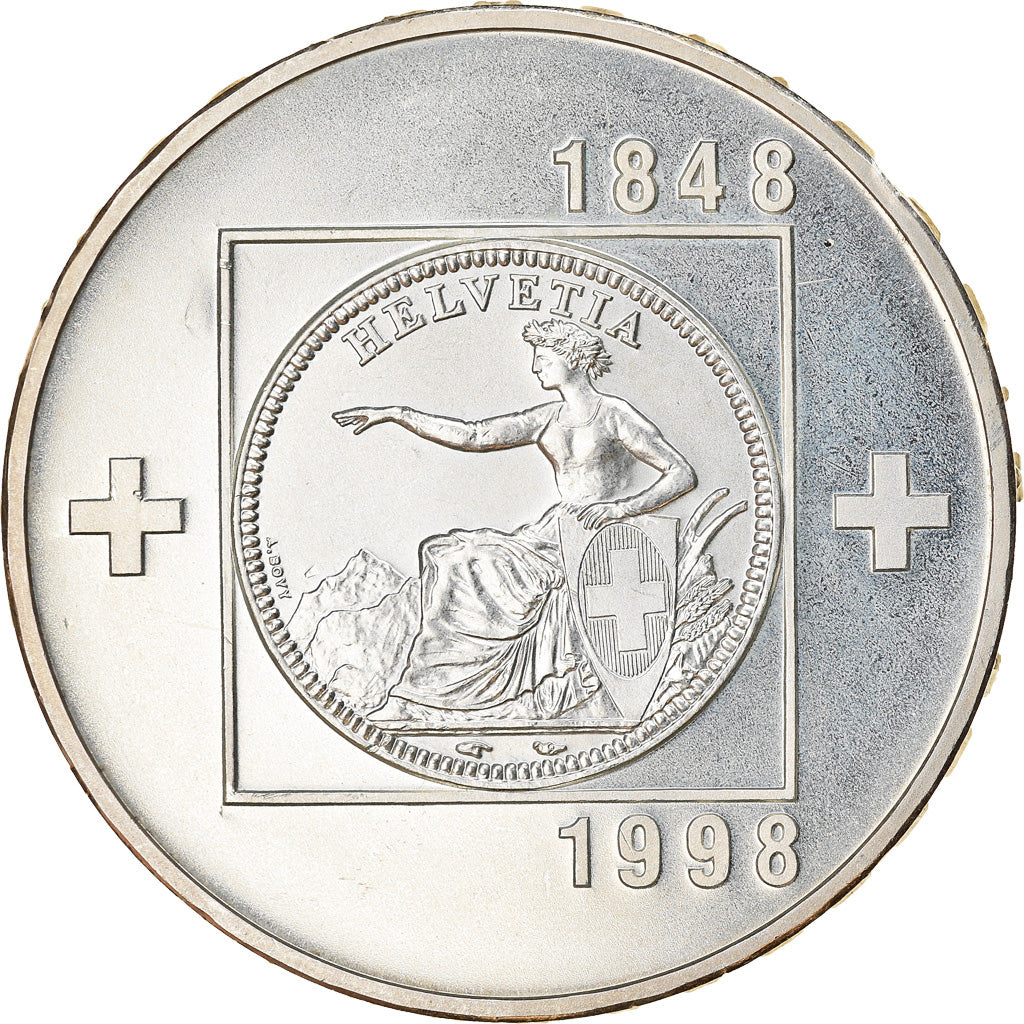 Moneta, Svizzera, Confédération, 20 Francs, 1998, Proof, SPL, Argento