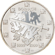 Münze, Schweiz, Bataille de Dornach, 20 Francs, 1999, Proof, UNZ, Silber