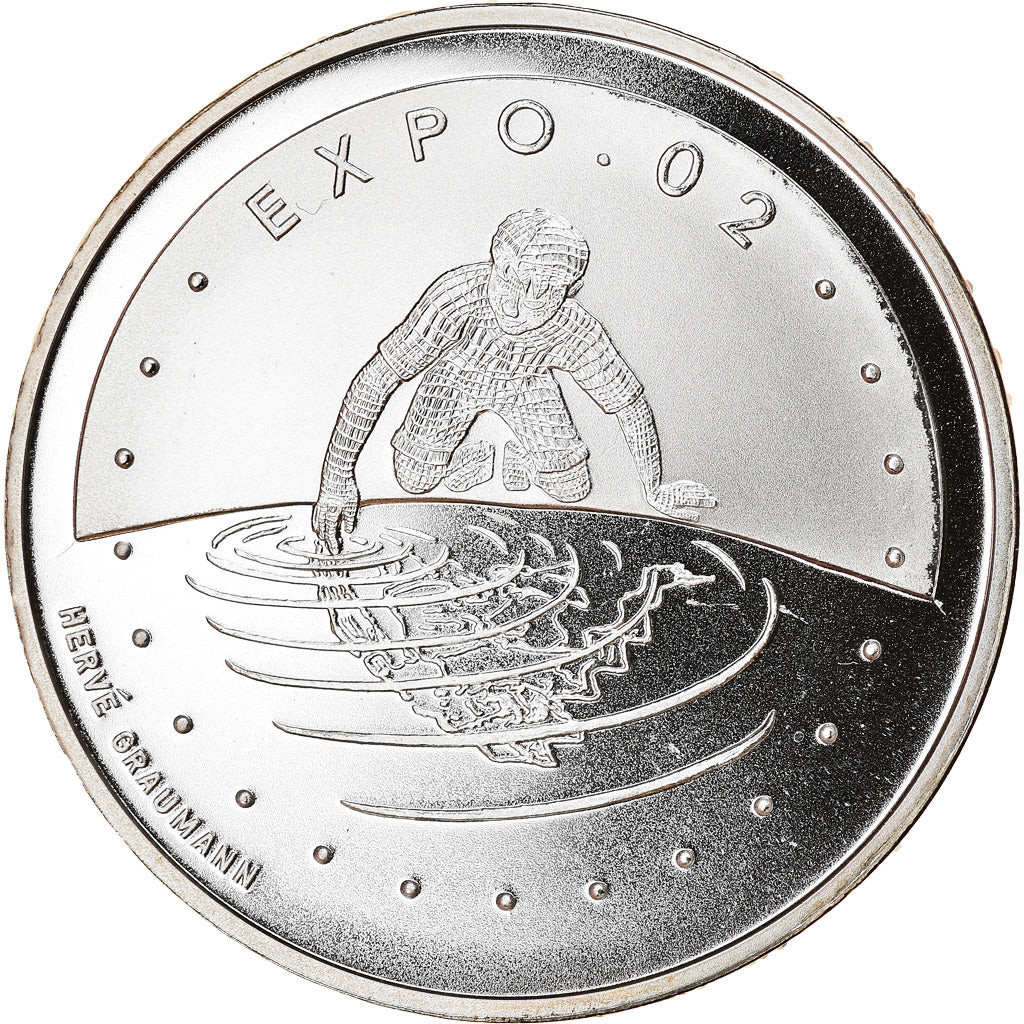 Moneta, Svizzera, Expo 2002, 20 Francs, 2002, Proof, SPL, Argento
