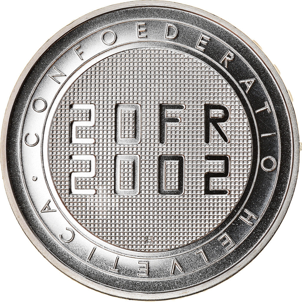 Moneta, Svizzera, Expo 2002, 20 Francs, 2002, Proof, SPL, Argento