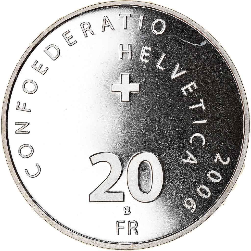 Münze, Schweiz, Bus postal, 20 Francs, 2006, Proof, UNZ, Silber