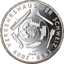 Moneta, Svizzera, Musée suisse des transports, 20 Francs, 2009, Proof, SPL