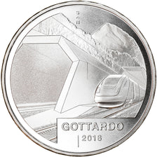 Moneta, Svizzera, Gottardo tunnel, 20 Francs, 2016, Proof, SPL, Argento