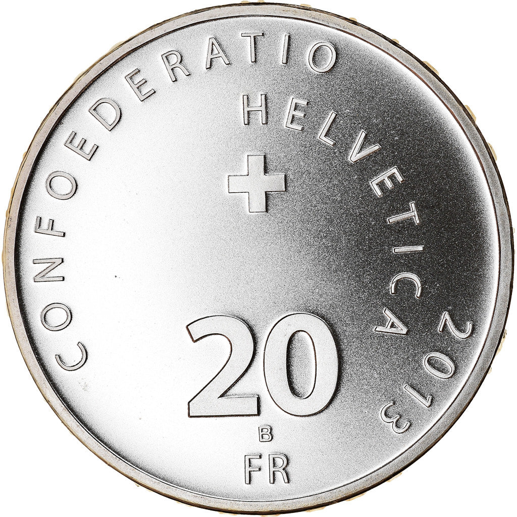 Münze, Schweiz, Lutte suisse, 20 Francs, 2013, Proof, UNZ, Silber