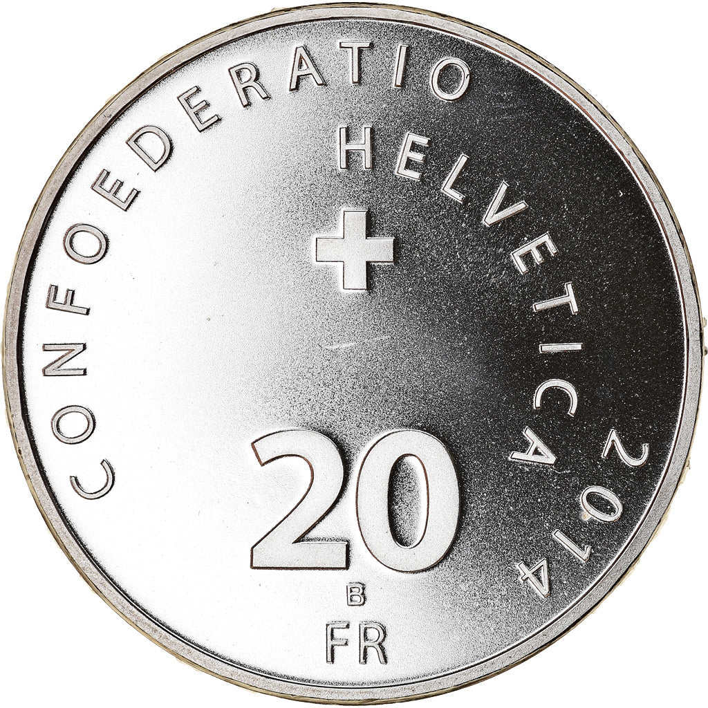 Moneta, Svizzera, Jassen, 20 Francs, 2014, Proof, SPL, Argento