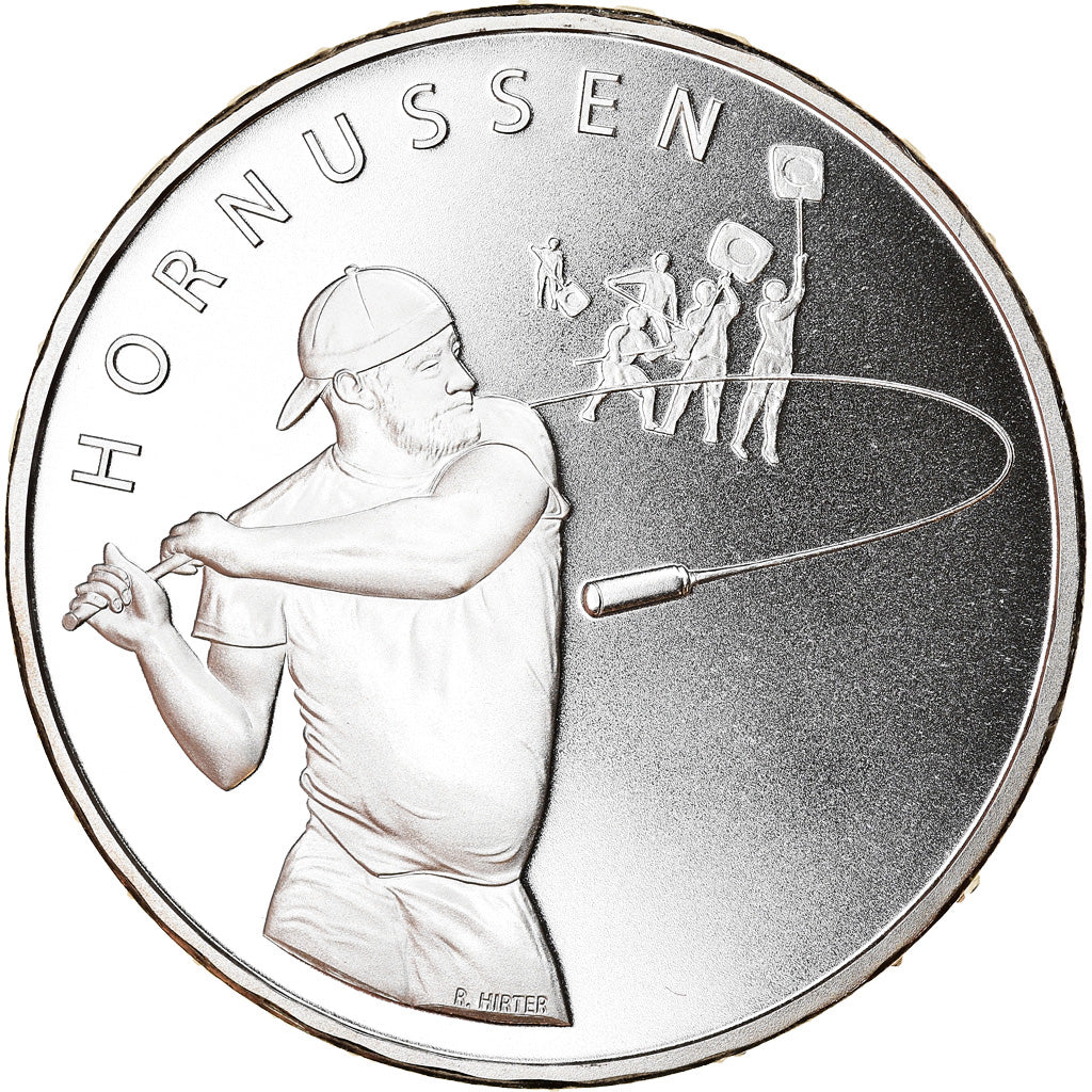 Münze, Schweiz, Hornussen, 20 Francs, 2015, Proof, UNZ, Silber